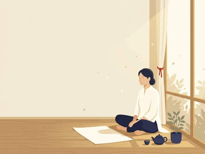 Minh họa một người ngồi bên cửa sổ buổi sáng, trước mặt là tờ lá số trải phẳng trên sàn gỗ